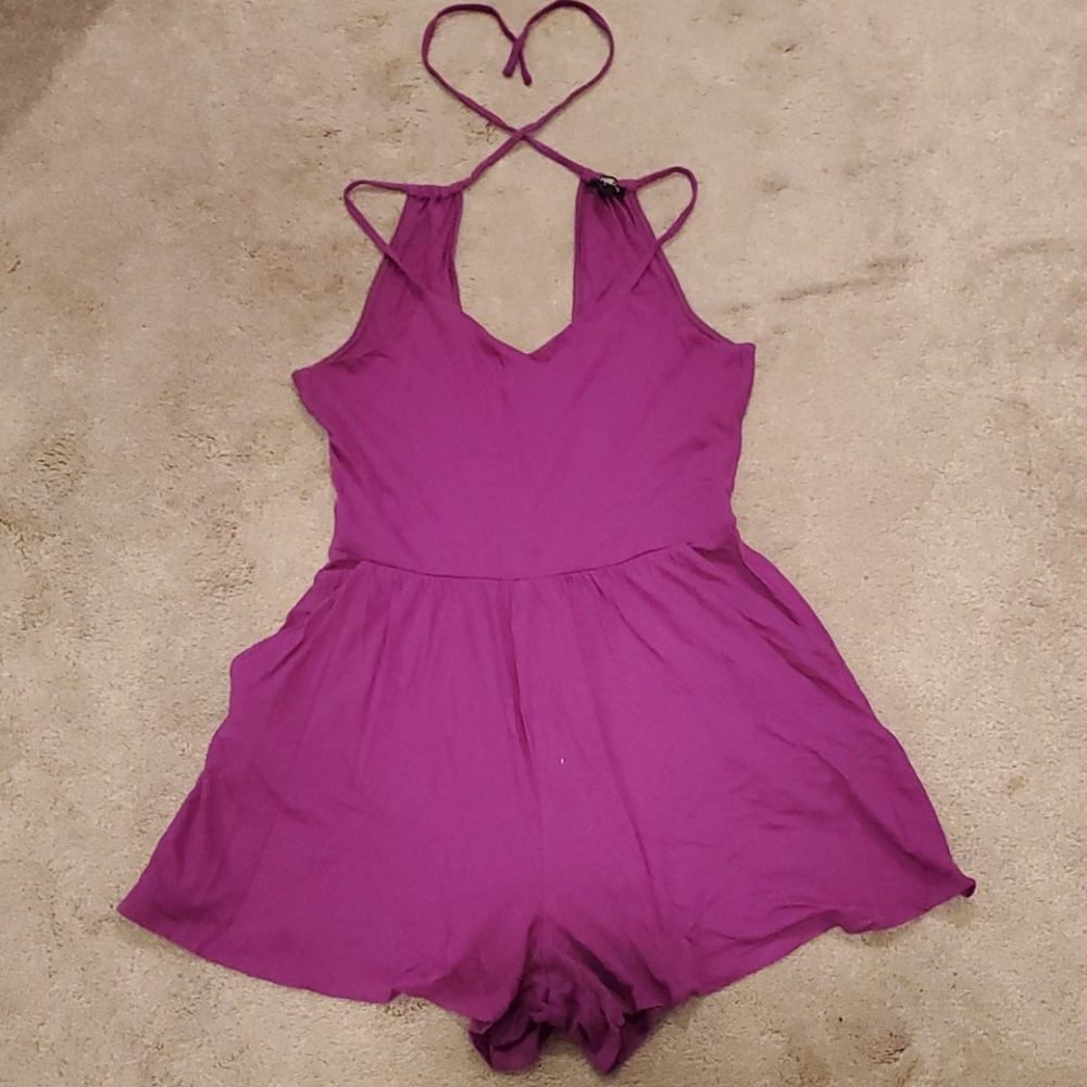 Purple Express Romper - size extra small